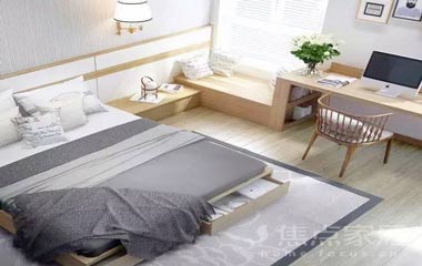 臥室書房一體化設(shè)計，一房兩用超省空間！