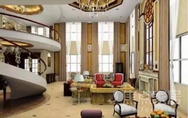 大客廳兼書房效果圖設(shè)計(jì)