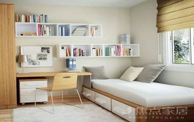 書房這樣裝好看、實(shí)用，而且還超省空間！