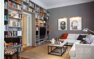  書香氣美式三居