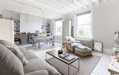 英國凈白簡約小公寓