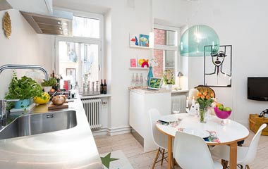 50平方米馬卡龍色一居室公寓 吸睛力百分百