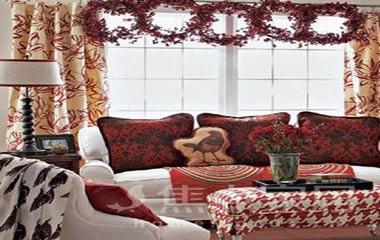 圣誕節將至 紅綠濃情客廳