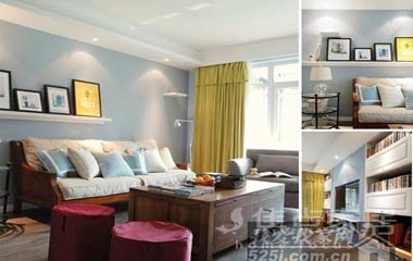 10萬裝90平藍白二居