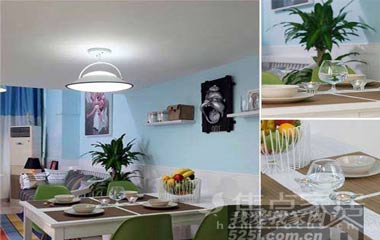 41平搭出80平 地中海清爽淡淡藍