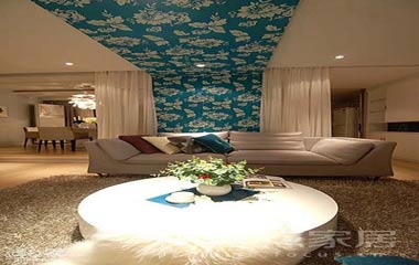 5W打造120平酒店式公寓 藍+白經典之作