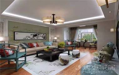 129㎡現代中式三居， 小空間，大格調！