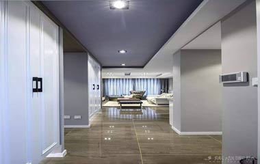 120㎡簡約三房，矮墻沙發，半開放的書房真漂亮