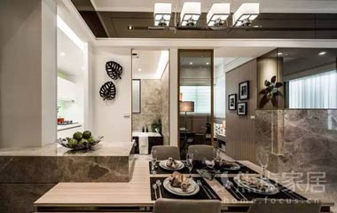 62平港式小戶型,時尚的設計中,透露出浪漫色彩