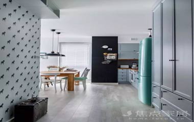 53平小清新單身公寓，以藍(lán)色為主的簡(jiǎn)約小窩