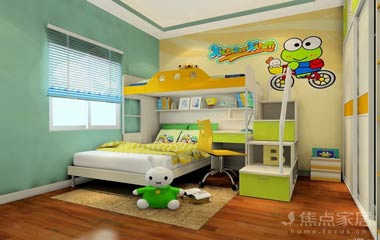 兒童房設計上下床，給孩子更多玩耍