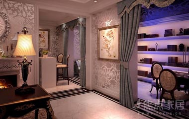 歐式書房裝修效果圖