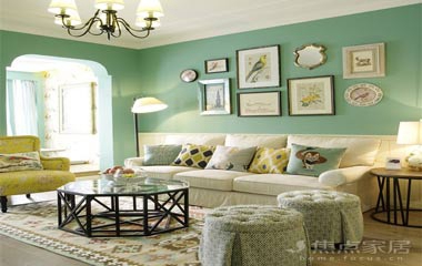 玫瑰公館92平米三居美式