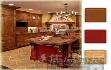 實(shí)木櫥柜打造3種風(fēng)格各異的廚房