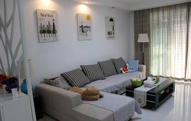 三居室簡約風格實景圖,個性籠罩下