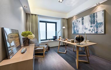 8.3萬打造時代城翡翠公元108平現代簡約裝修