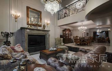 別墅挑高客廳裝修 歐式風(fēng)格盡顯高格
