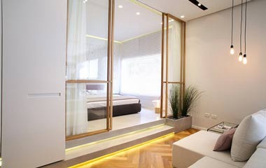 現代風格兩居小戶型 聰明地布置功能間