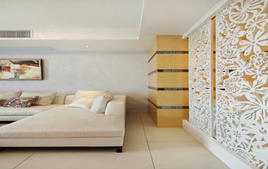 148平現(xiàn)代簡約風格倉溢綠苑設計