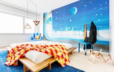 繽紛彩繪故事風一居室 活潑豐富的家居空間