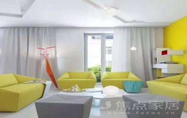 幾何碰撞 45平小戶(hù)型家居裝修