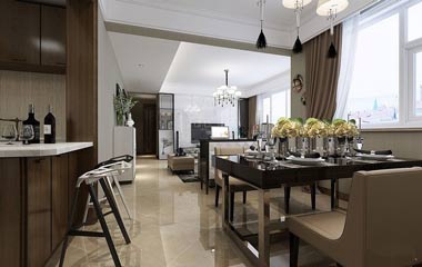 145平米三居室混搭風(fēng)格