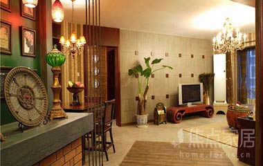 樣板房裝修案例：中國古典混搭風